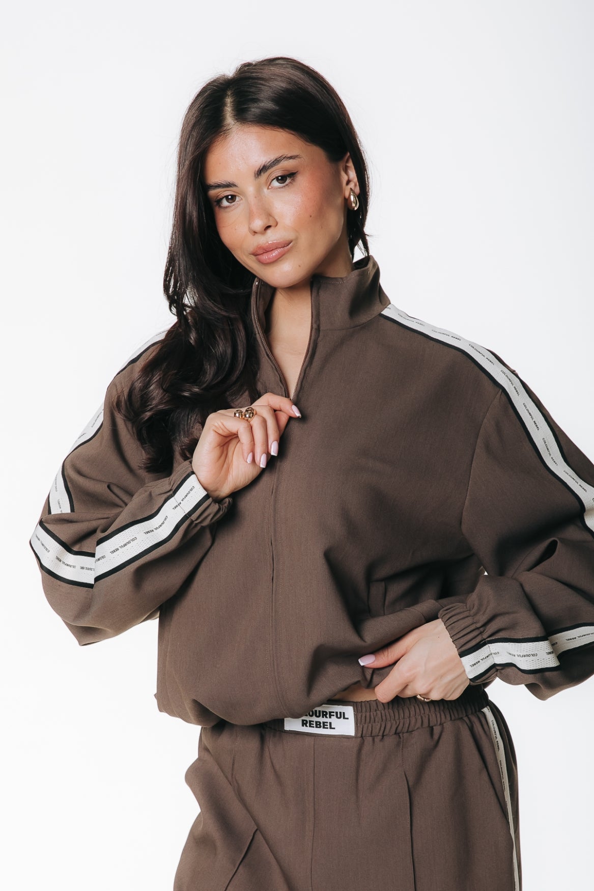 Koko Tuxedo Track Jacket | Brown