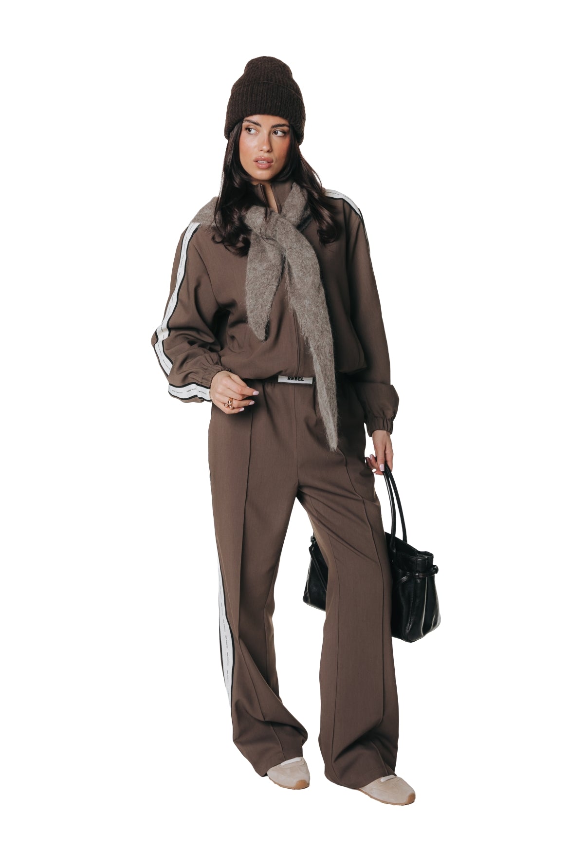 Koko Tuxedo Track Jacket | Brown