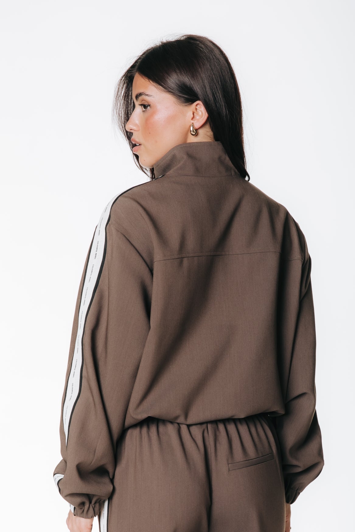 Koko Tuxedo Track Jacket | Brown