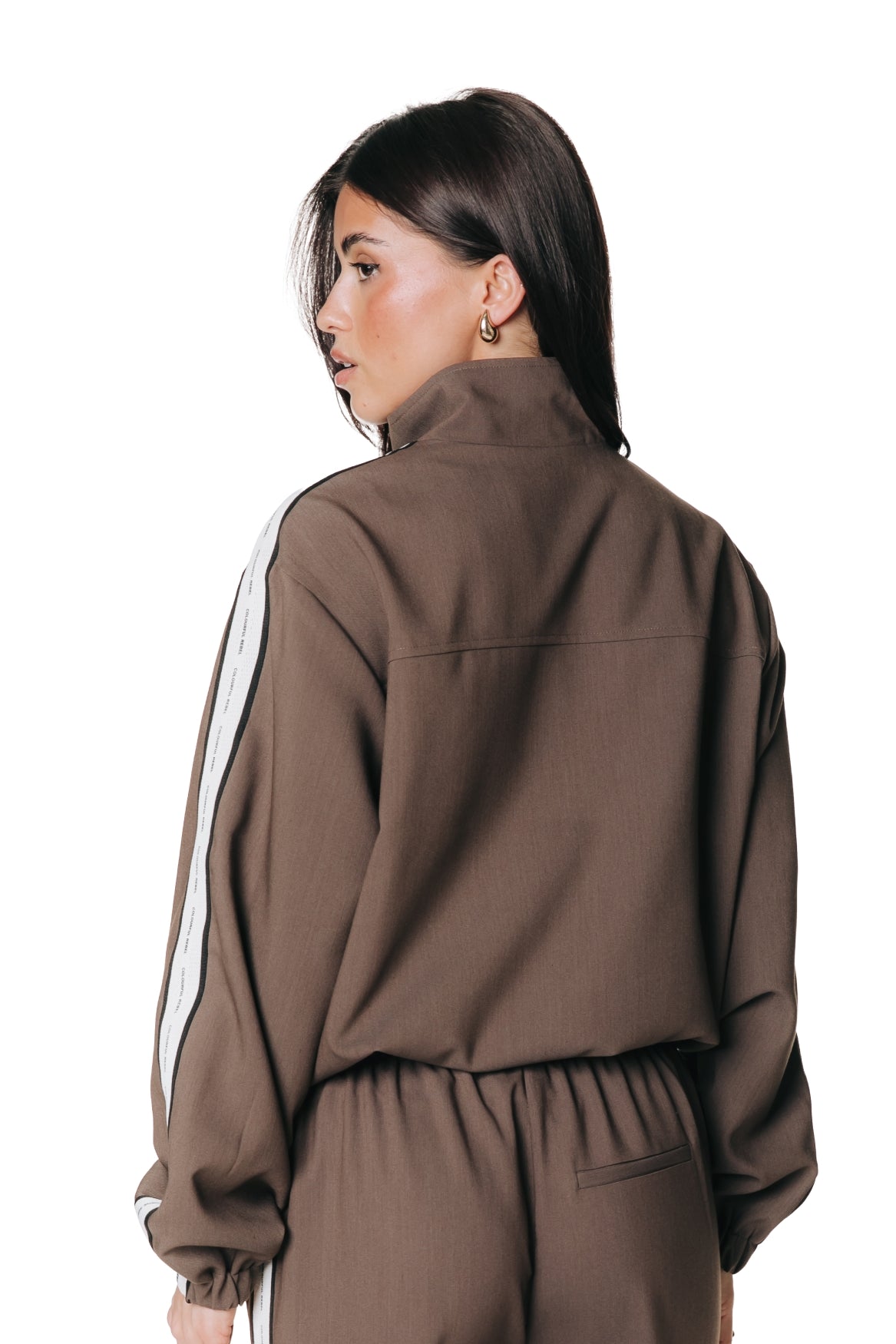 Koko Tuxedo Track Jacket | Brown
