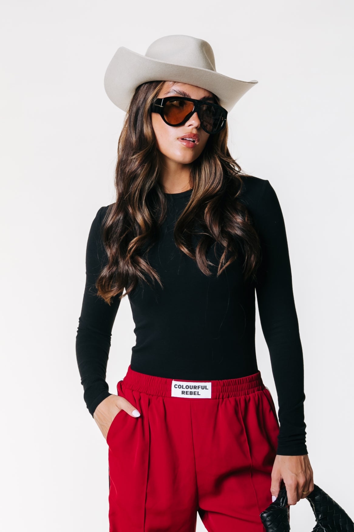 Uni Fitted Longsleeve T-shirt | Black