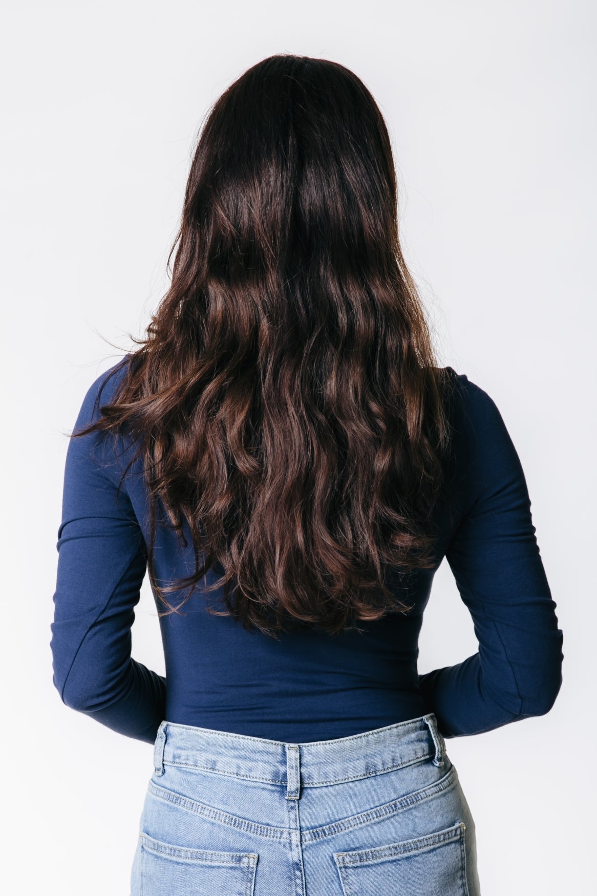 Fitted Longsleeve Top | Peacoat Blue