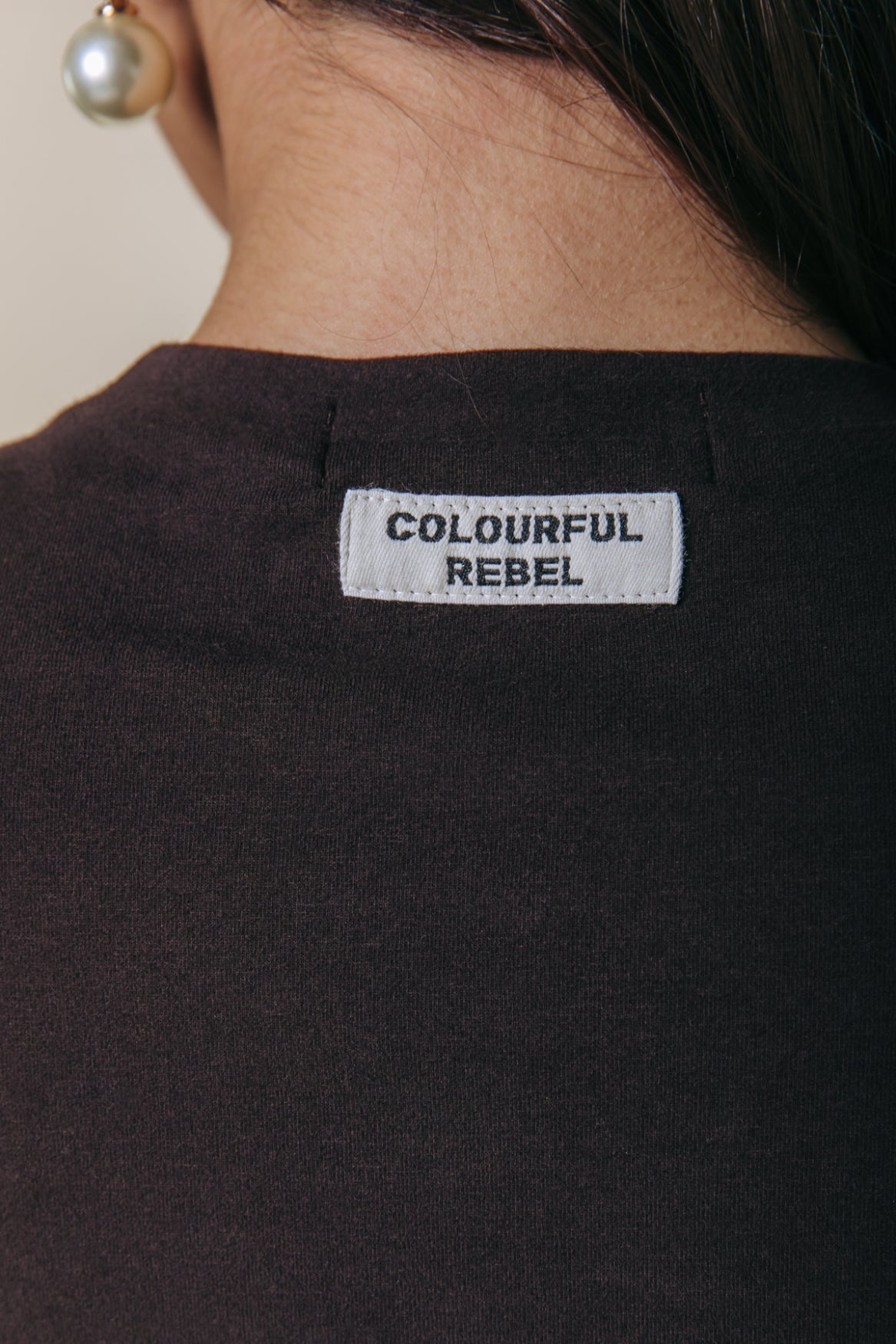 Fitted Longsleeve Top | Darkest Brown