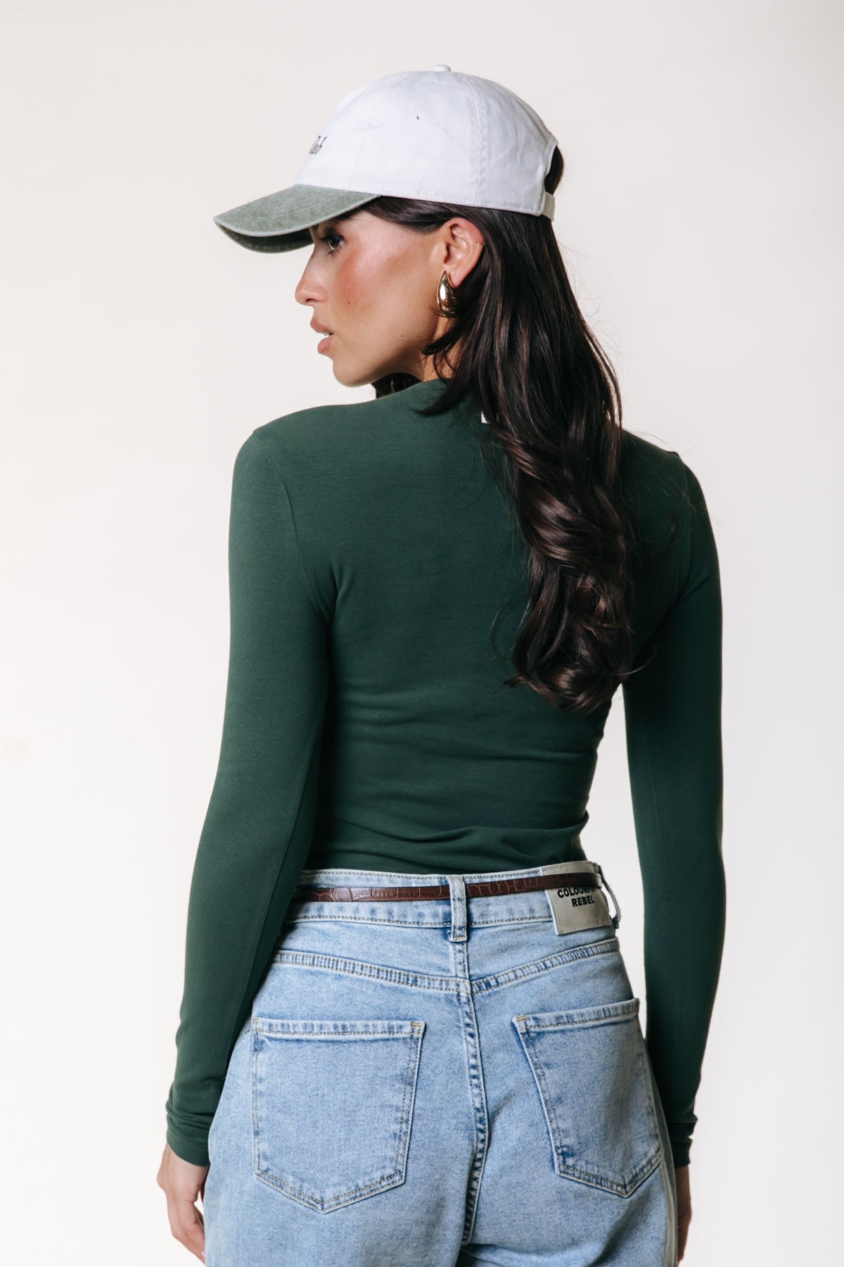 Uni Fitted Longsleeve T-shirt | Dark green