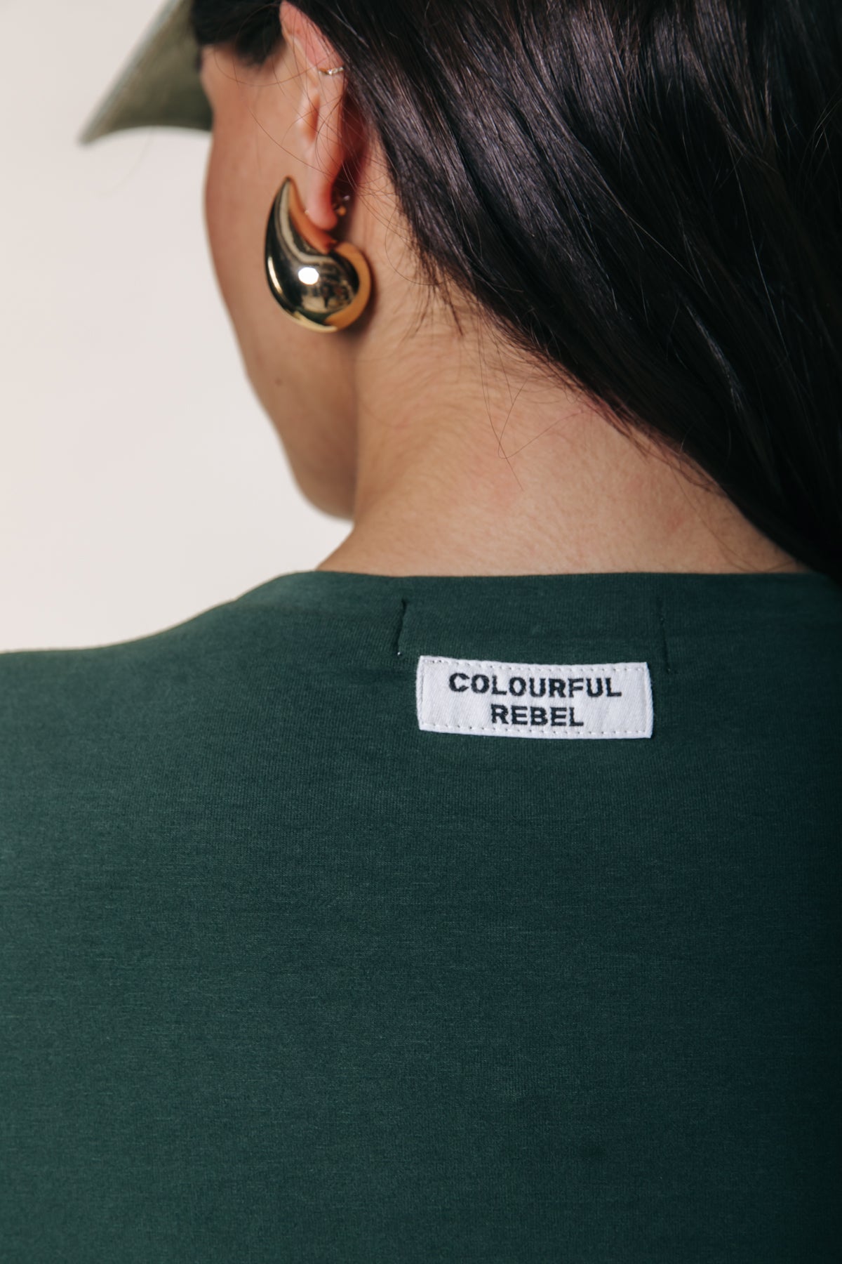 Fitted Longsleeve Top | Dark green