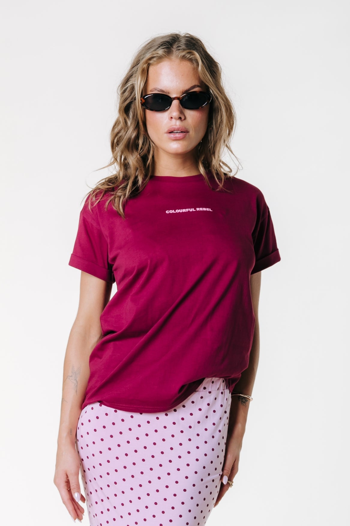 University Logo T-shirt | Deep Burgundy