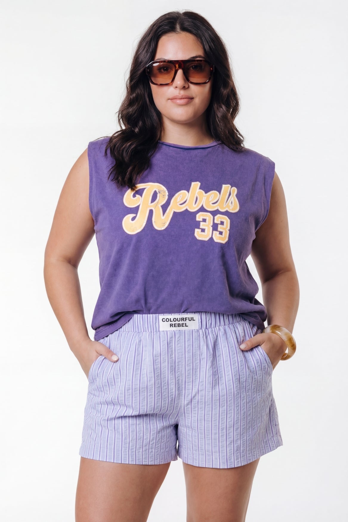 Rebels 33 Padded T-shirt | Purple