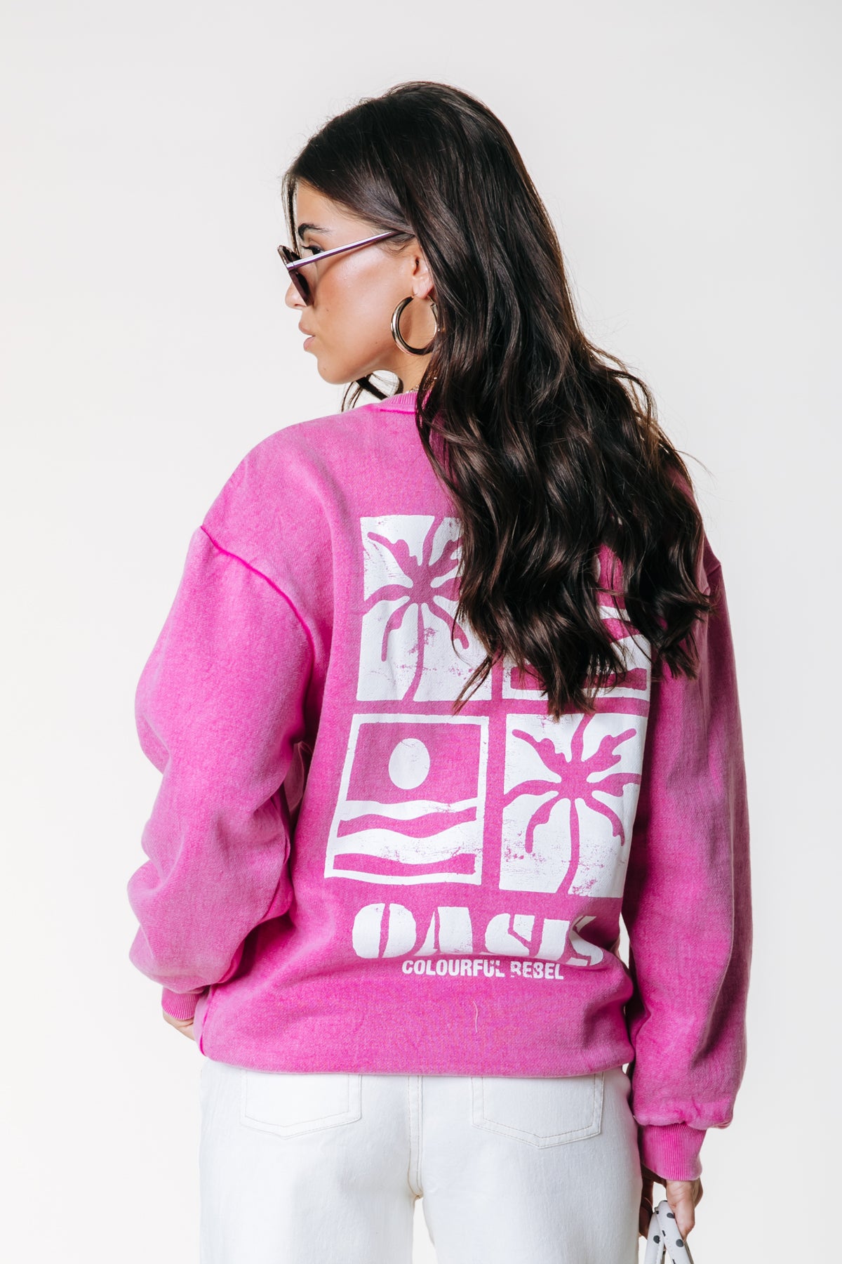 Oasis Sweat | Dark fuchsia