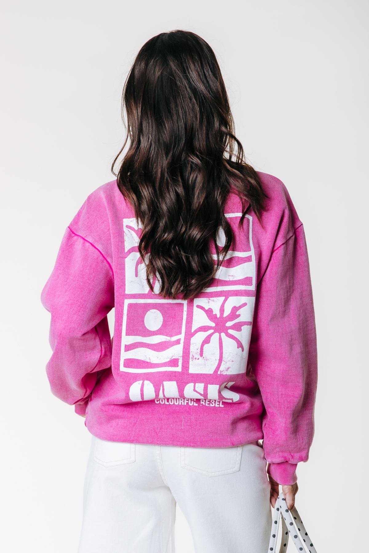Oasis Sweat | Dark fuchsia