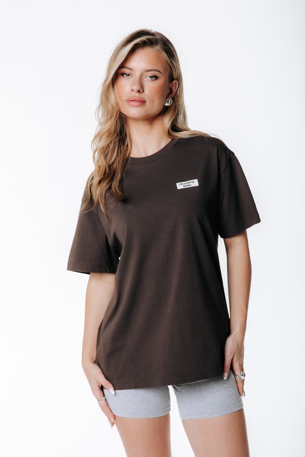 Label T-shirt | Brown