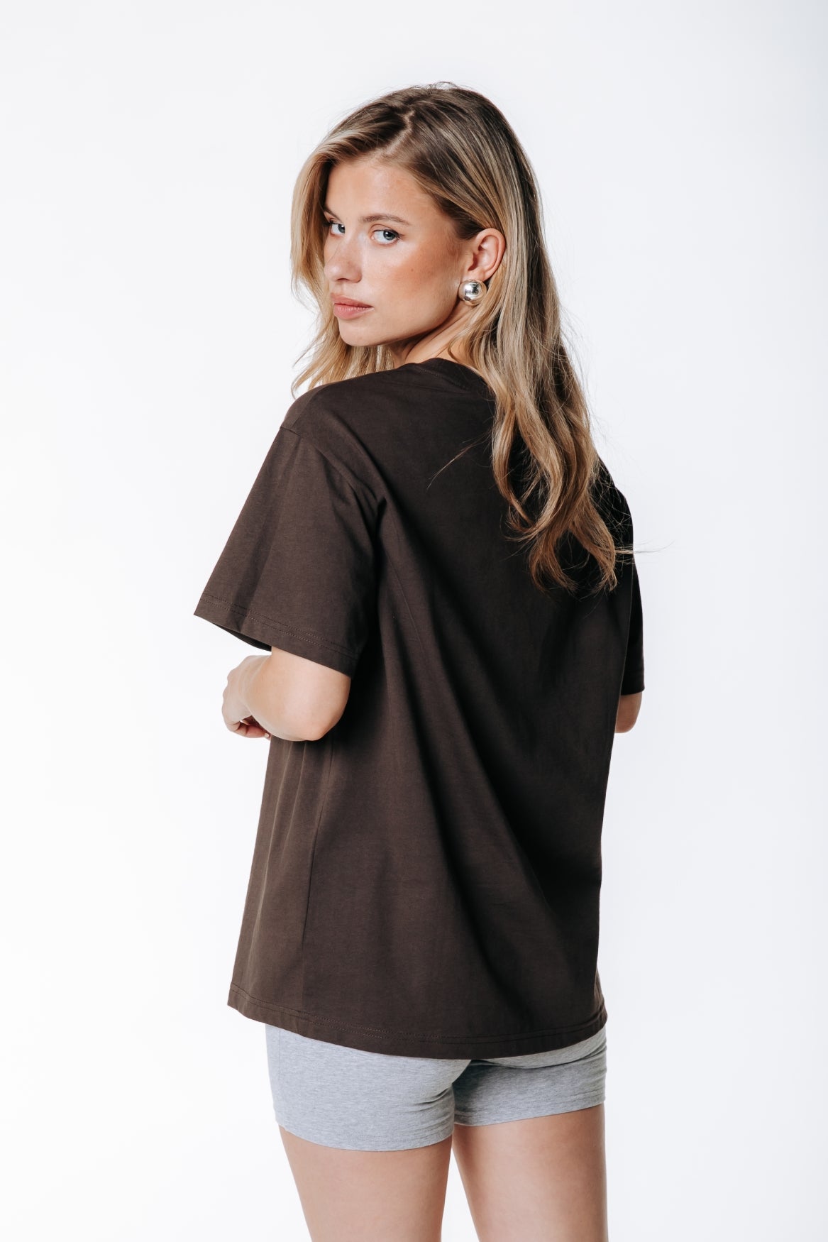 Label T-shirt | Brown