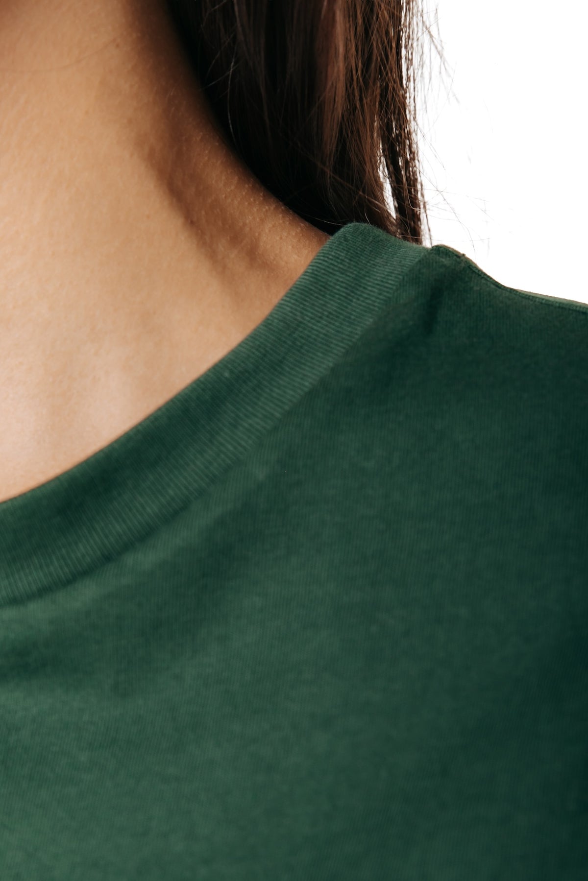 Label T-shirt | Dark green