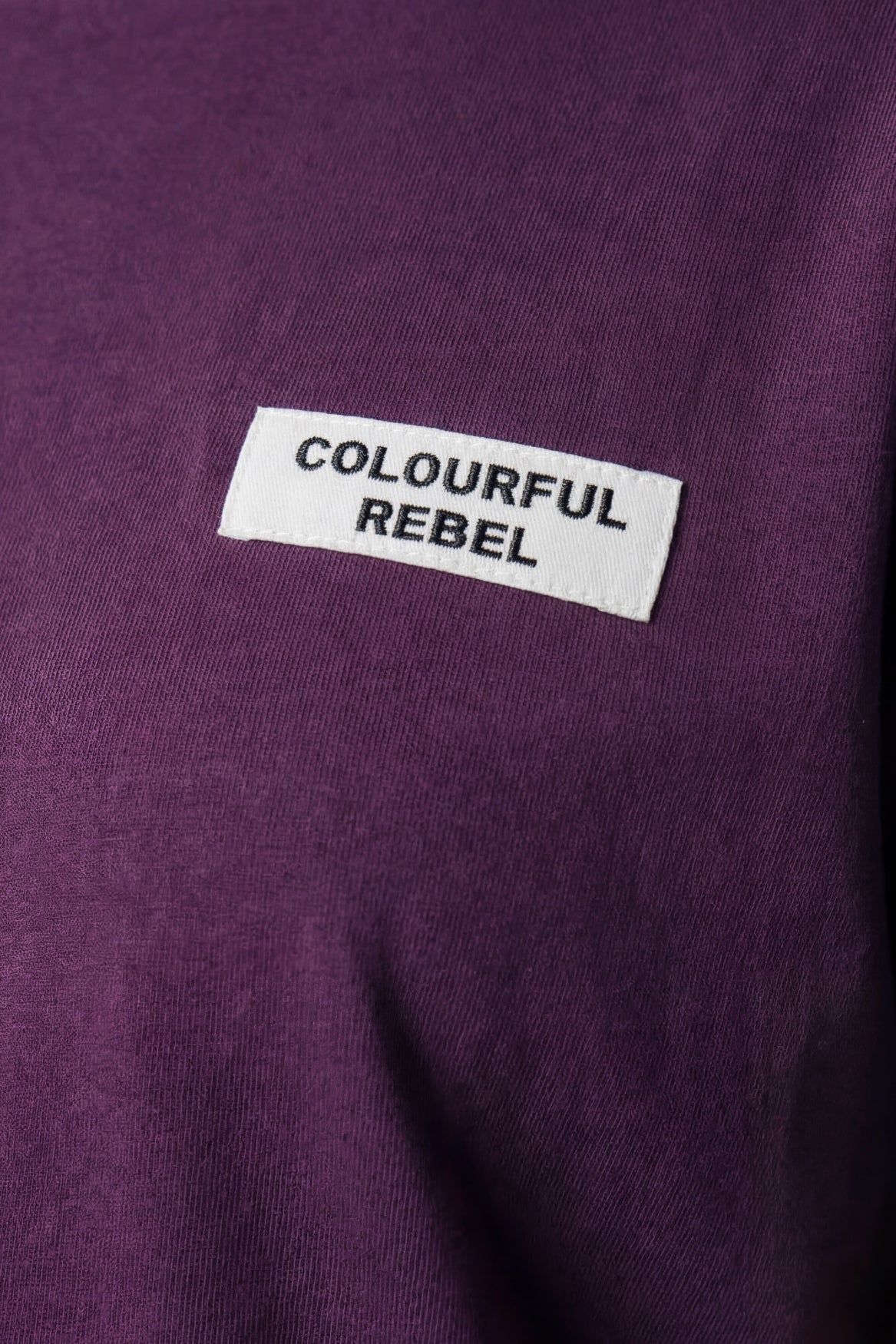 Label T-shirt | Dark purple