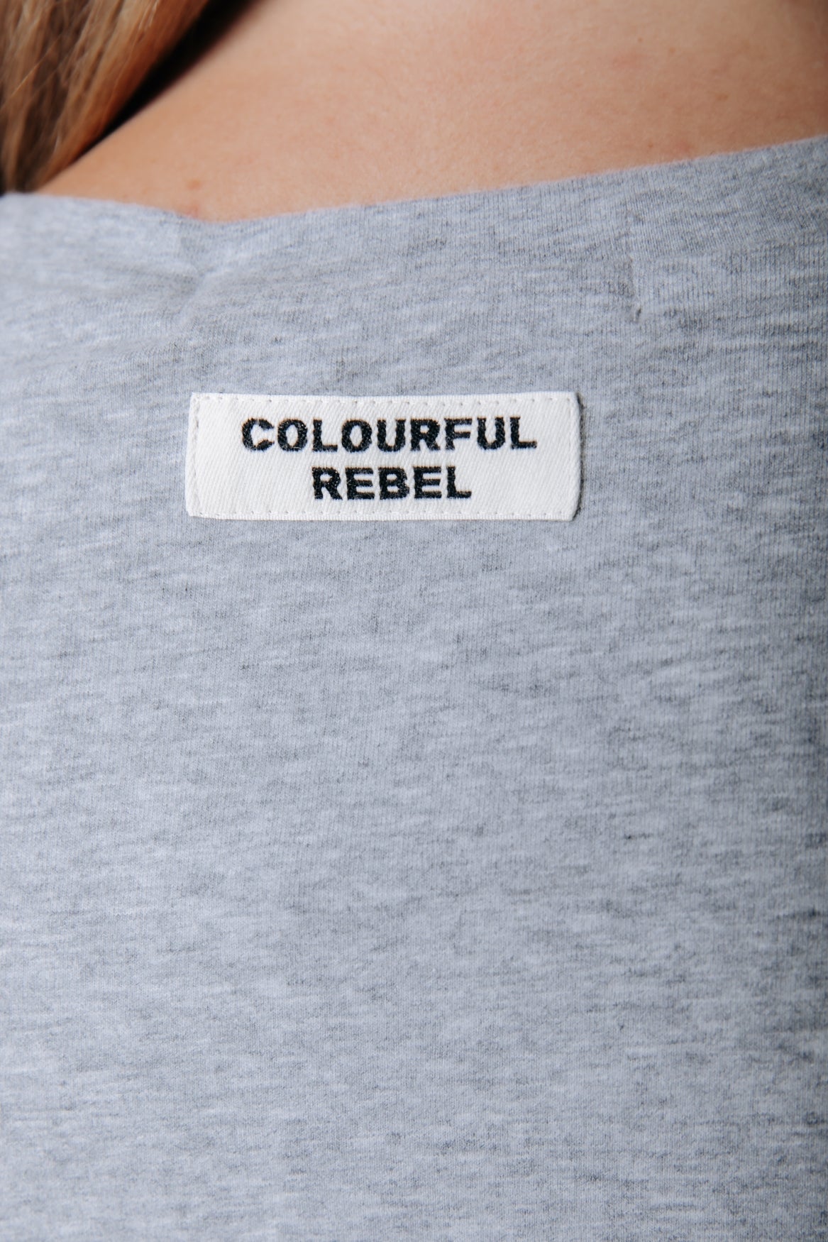 Fitted Wide Neck Longsleeve Top | Medium Grey