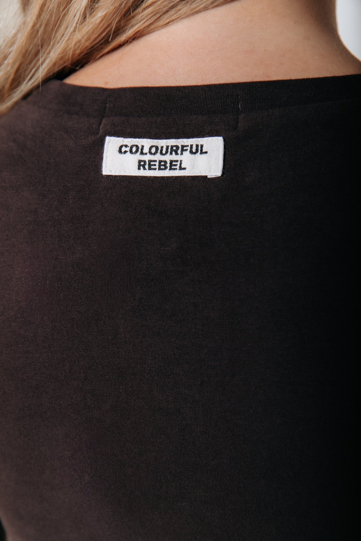 Fitted Wideneck Top | Darkest Brown <!-- text --> <!-- US -->