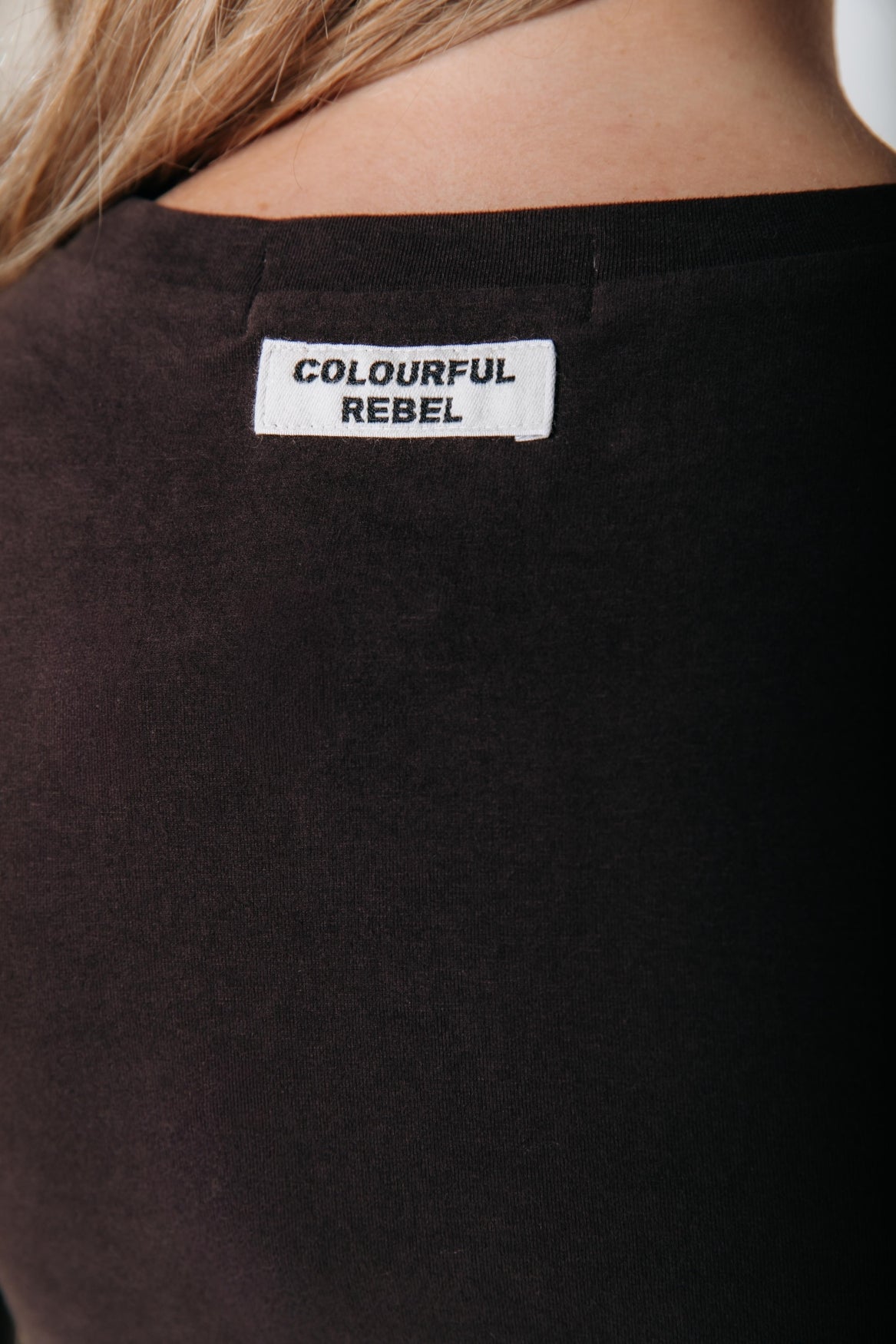Fitted Wideneck Top | Darkest Brown