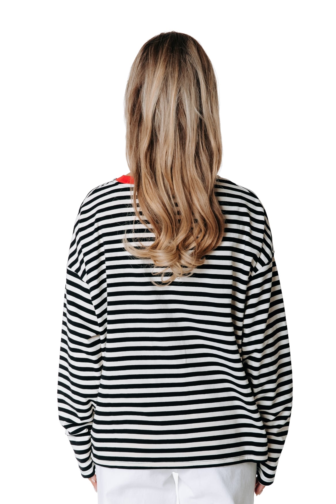 Two Colored Striped Longsleeve | Black/white