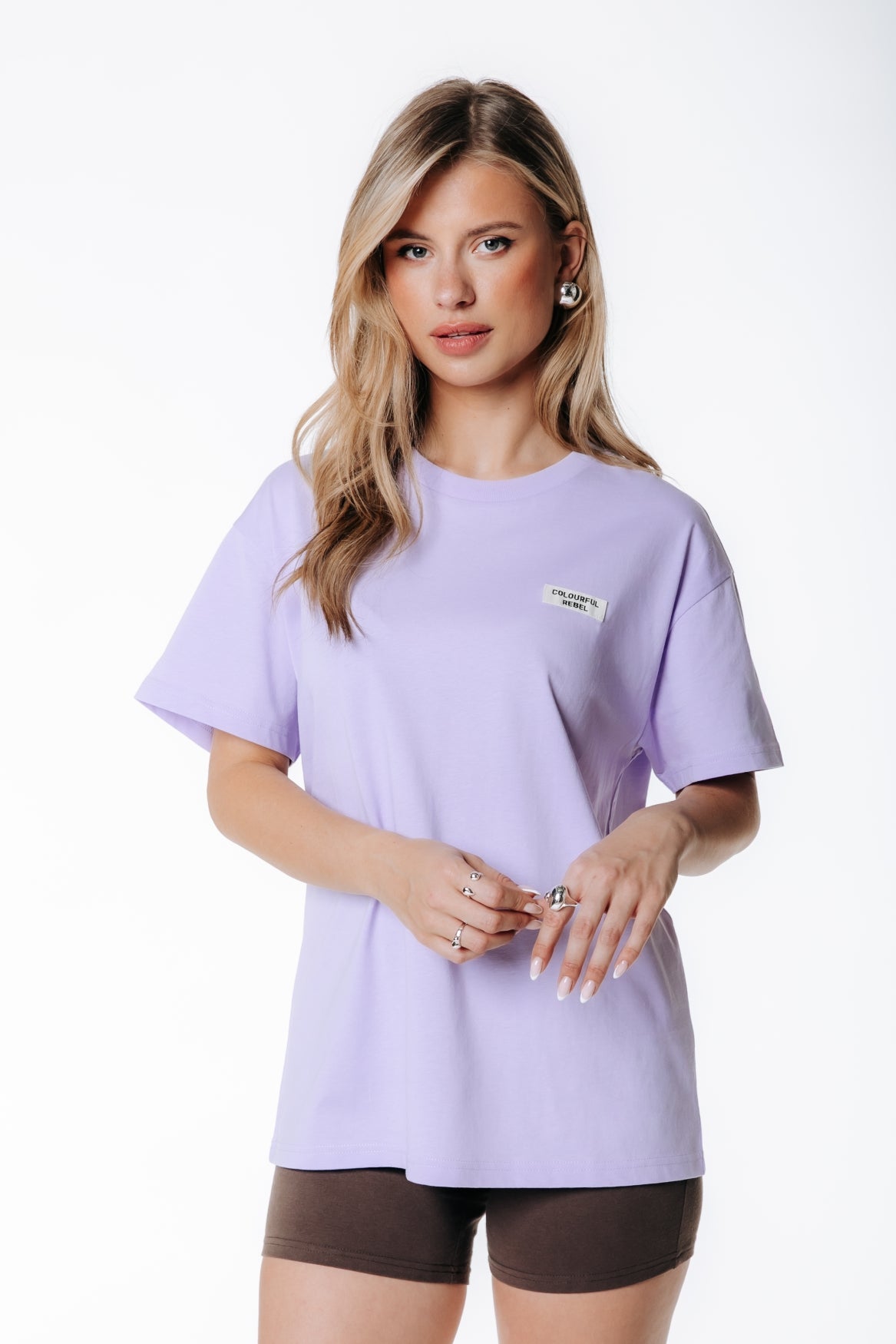 Label T-shirt | Lilac