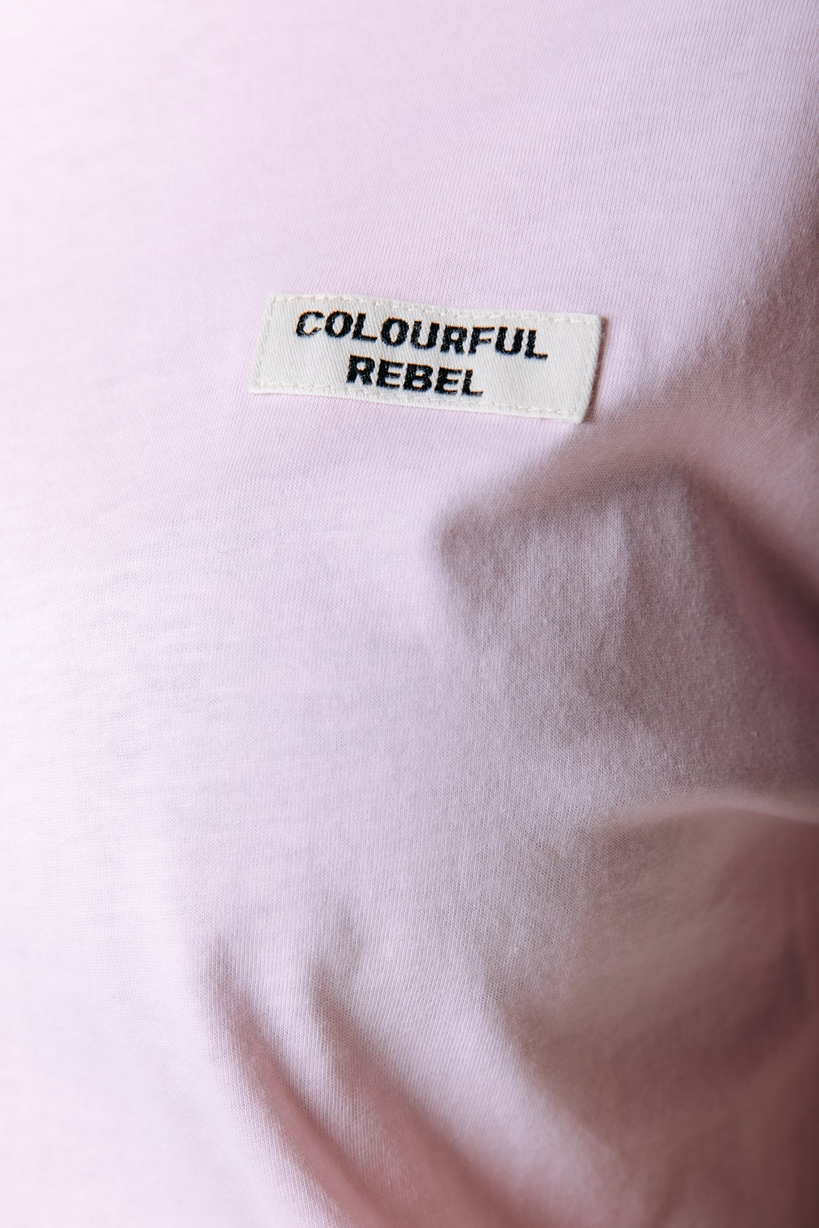 Label T-shirt | Soft pink