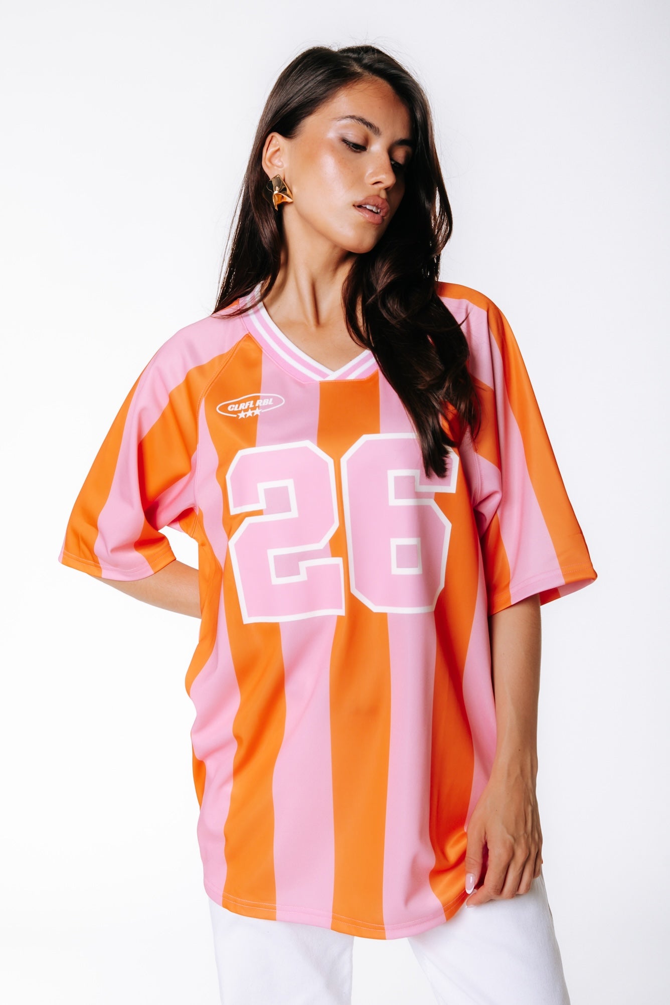 World Cup Mesh Football T-shirt | Pink/Orange