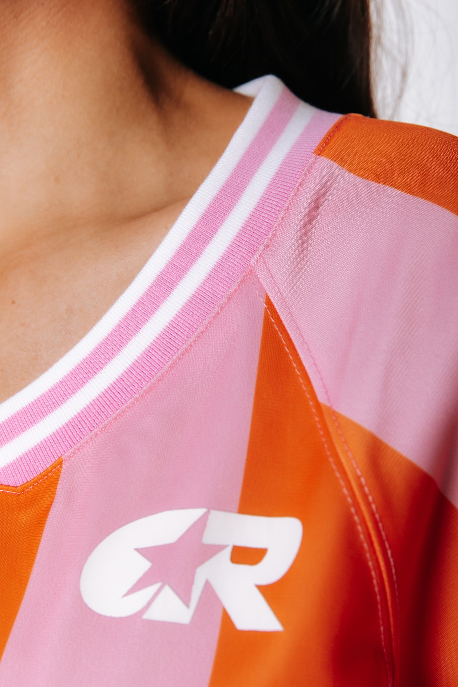 World Cup Mesh Football T-shirt | Pink/Orange