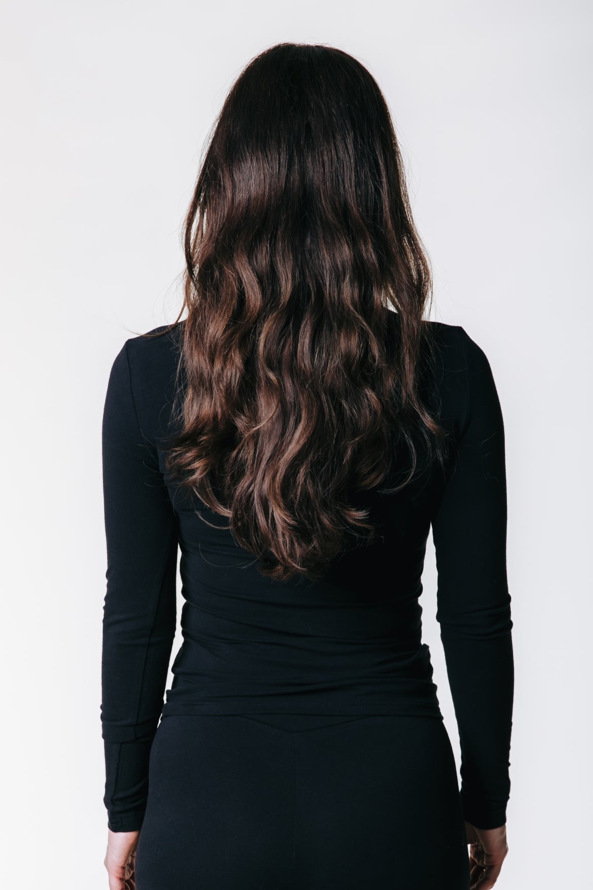 Uni Fitted Turtleneck Top | Black