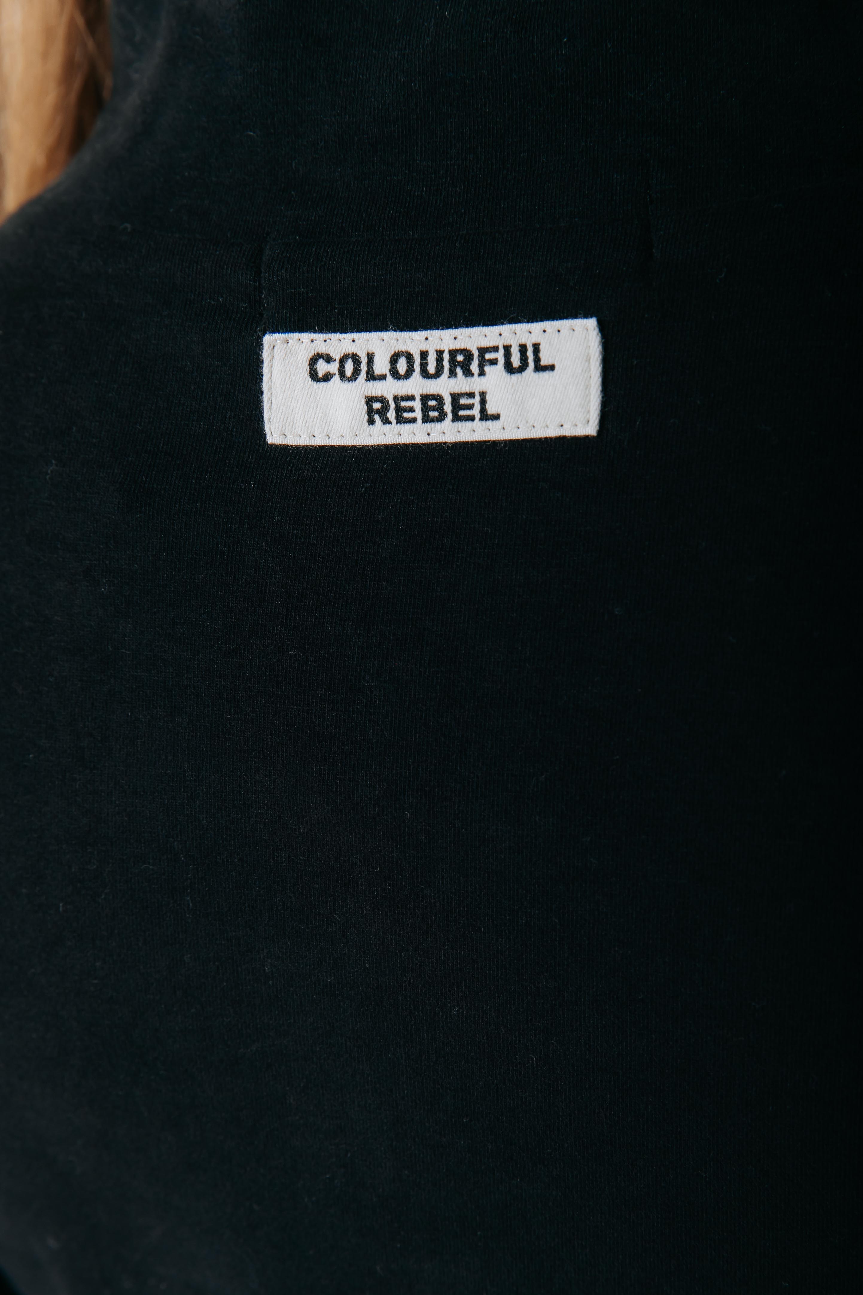 Fitted Zip Top | Black
