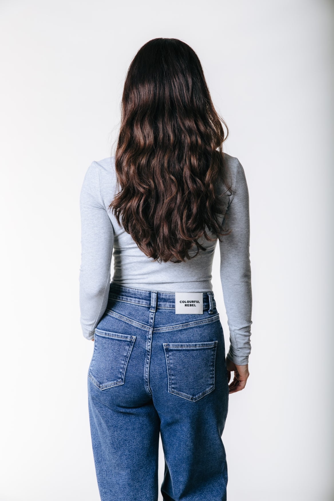 Uni Fitted Zip Top | Medium gray blend