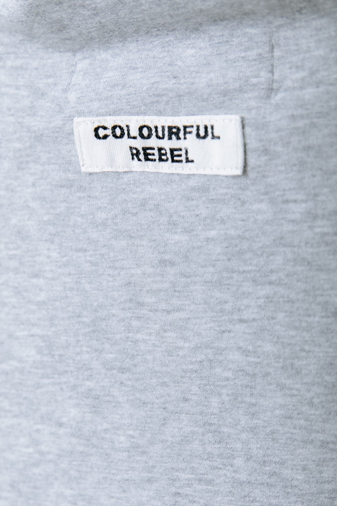 Fitted Zip Top | Medium grey melange
