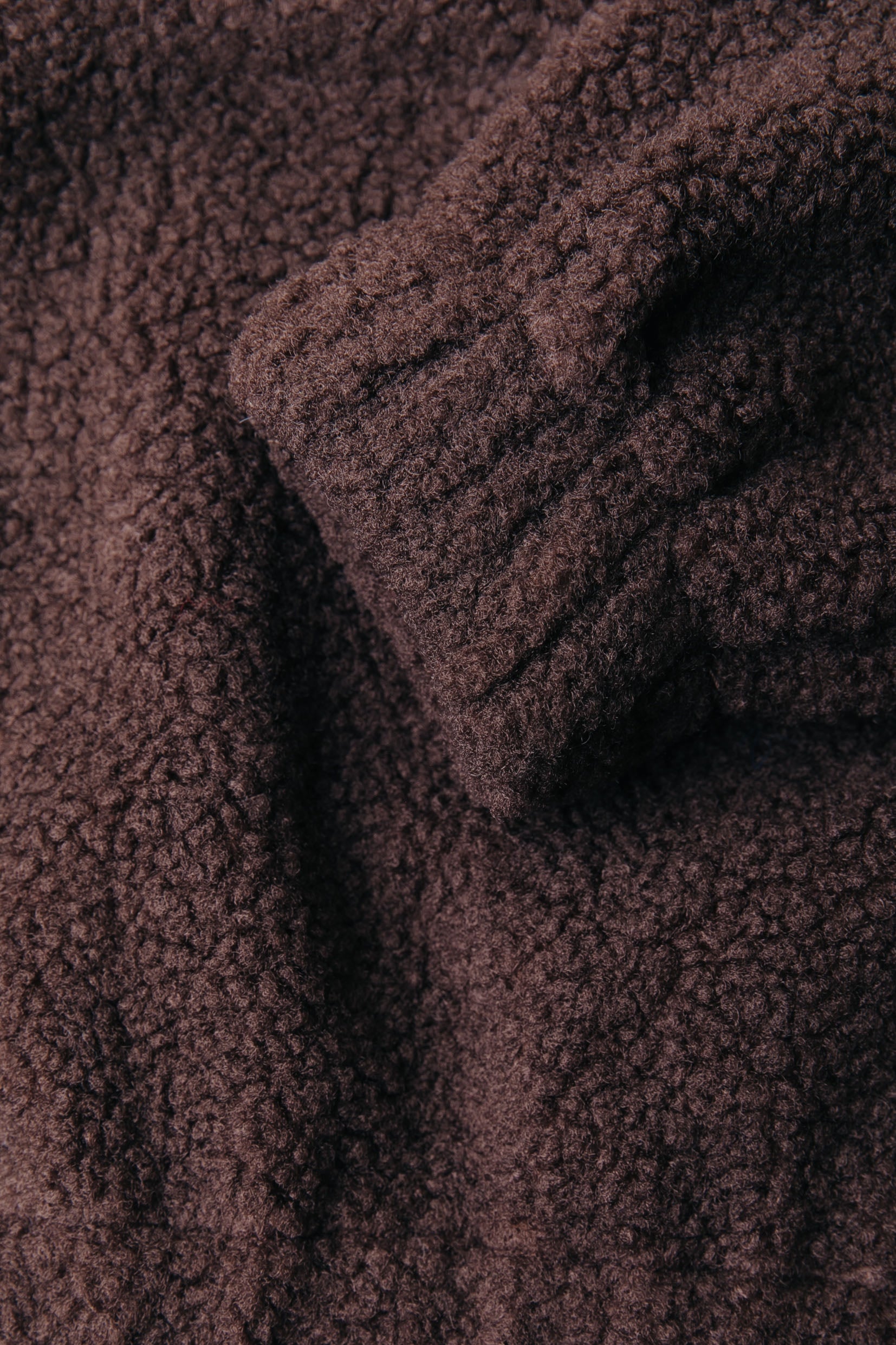 Jills Teddy Zip Sweat | Brown