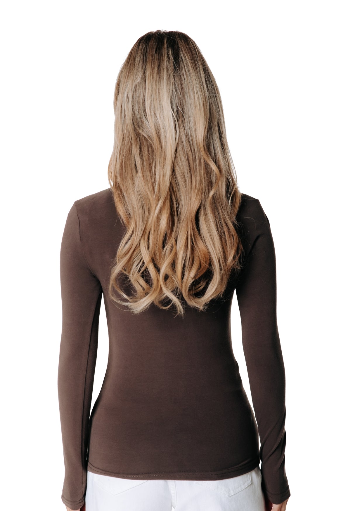 Fitted Zip Top | Brown