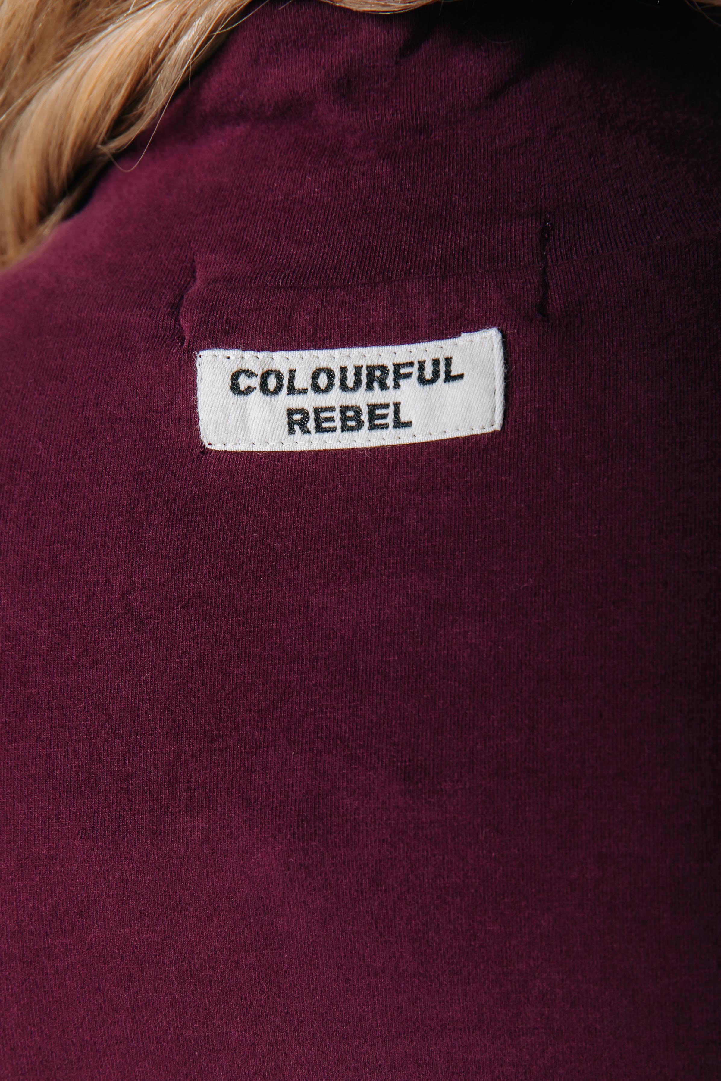 Fitted Turtleneck Top | Merlot Red