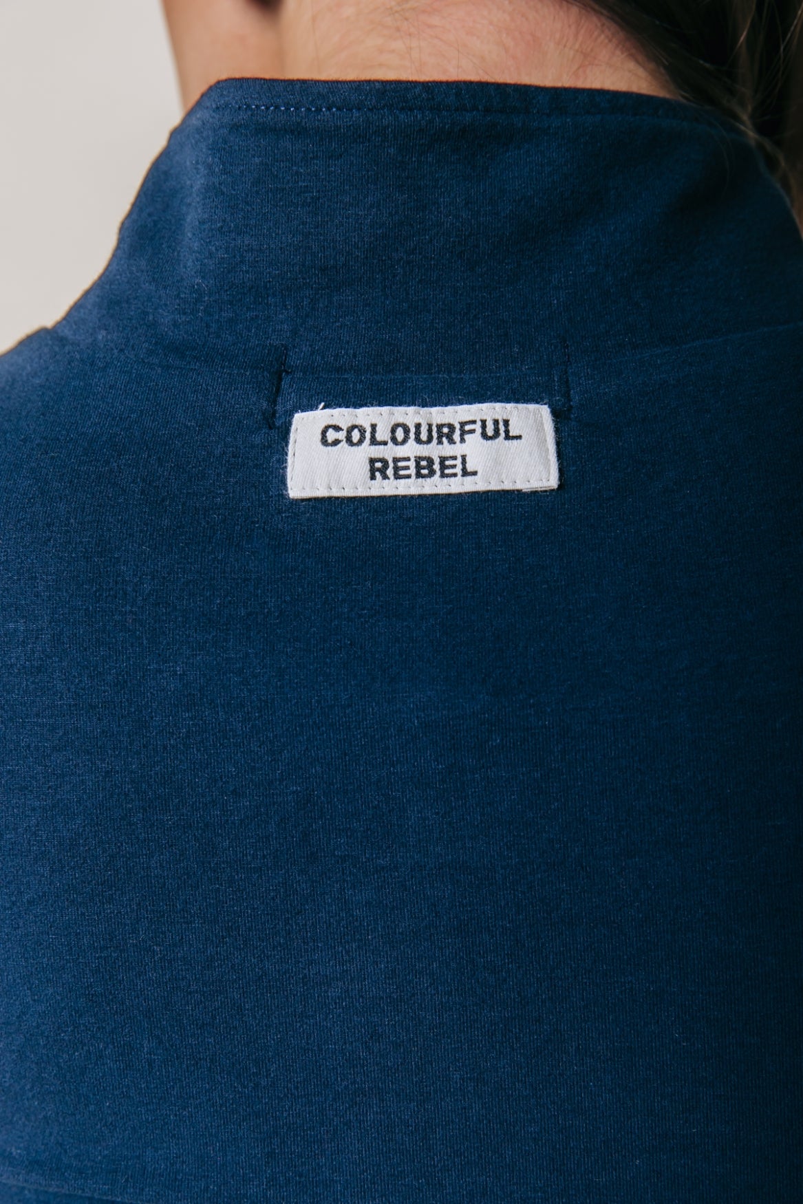 Uni Fitted Zip Top | Dark Navy