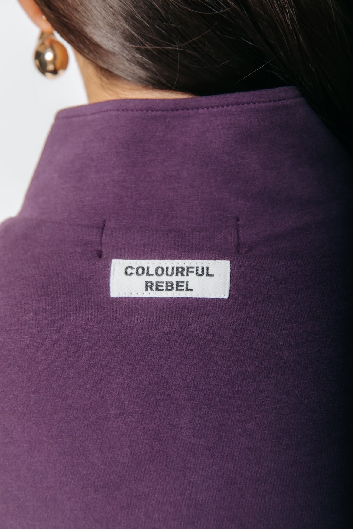 Fitted Zip Top | Dark purple