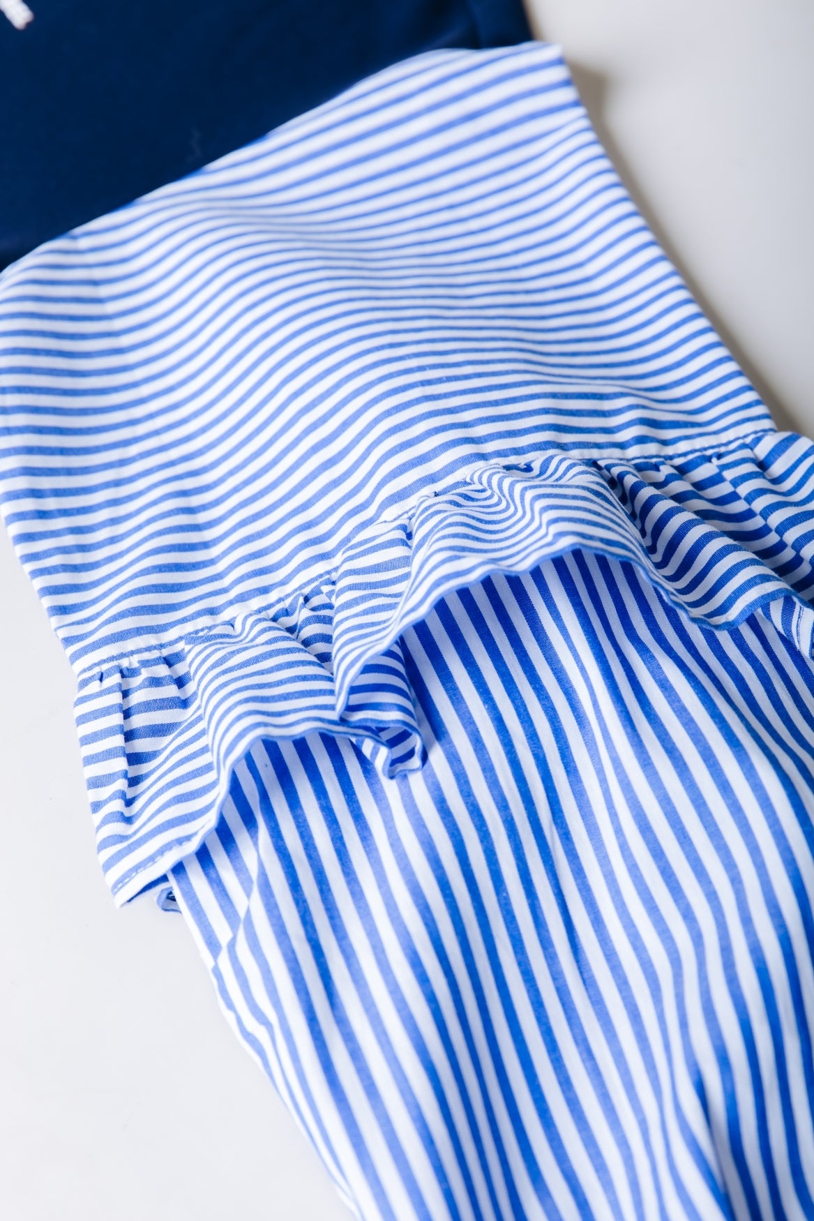 Yaz Contrast Sleeve Top | Dark Navy