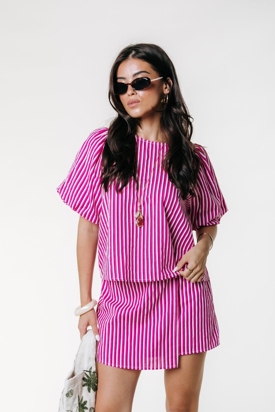 Jane Balloon Sleeve Blouse | Multicolor