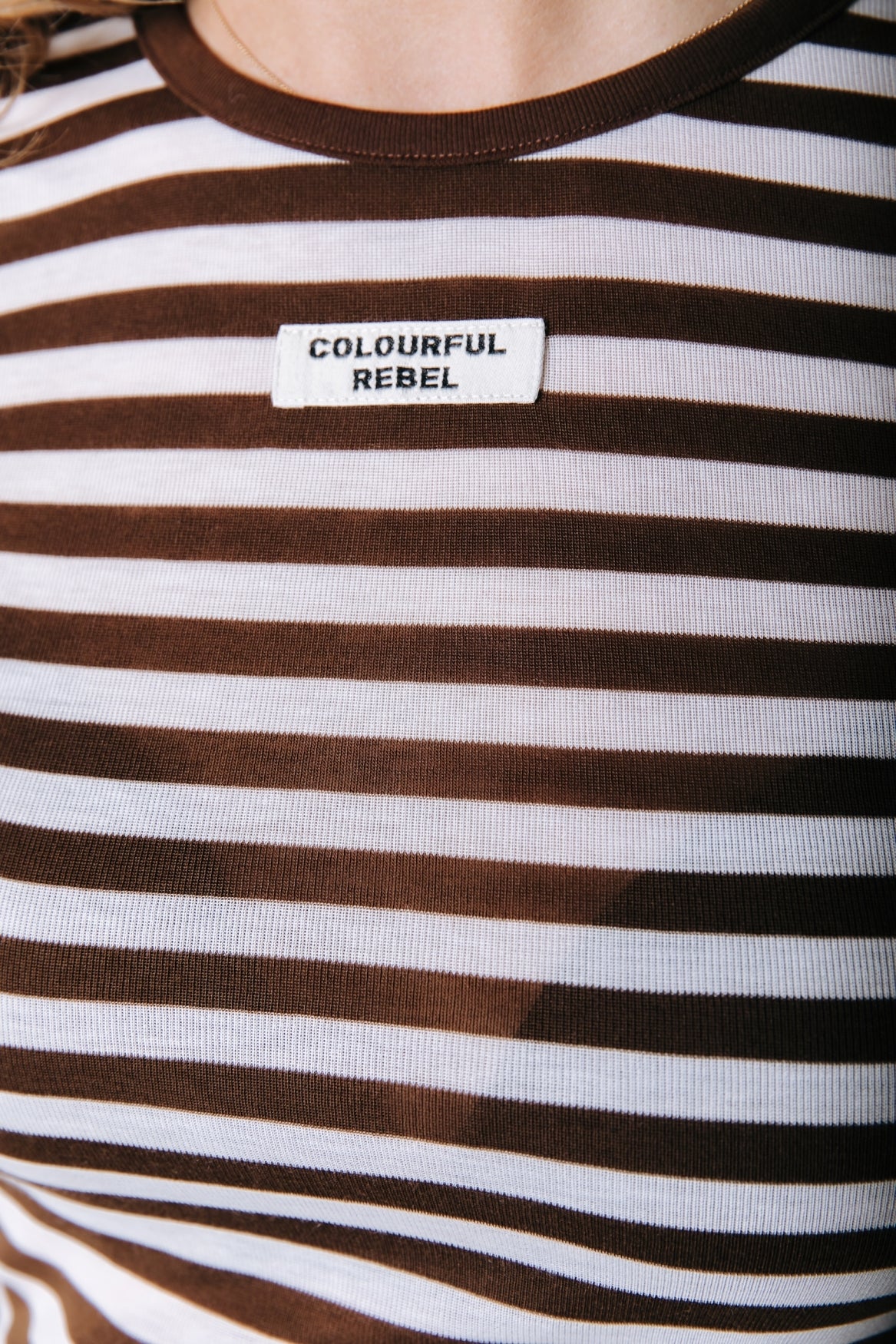 Juna Stripe Top | Brown