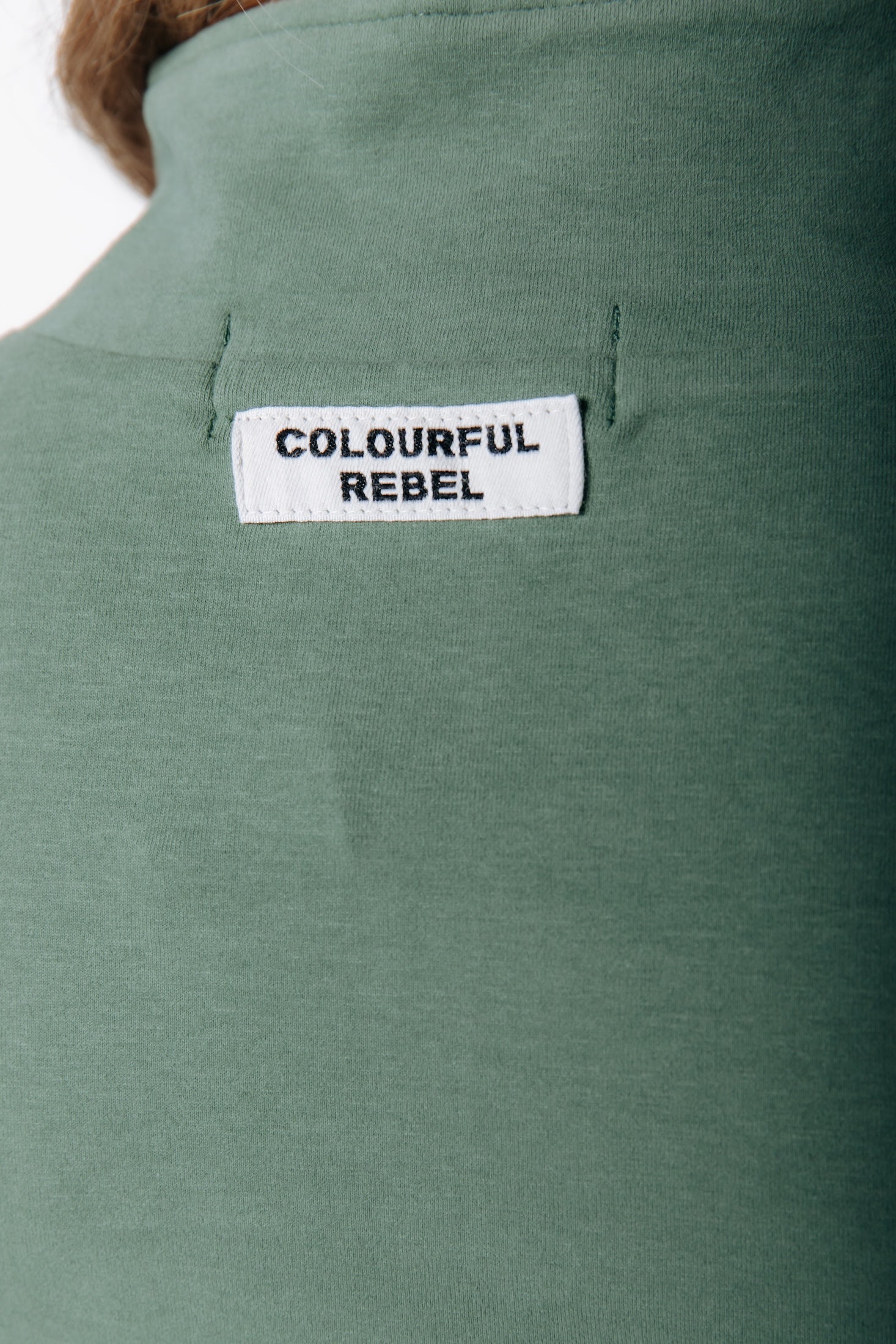 Fitted Zip Top | Olive Green