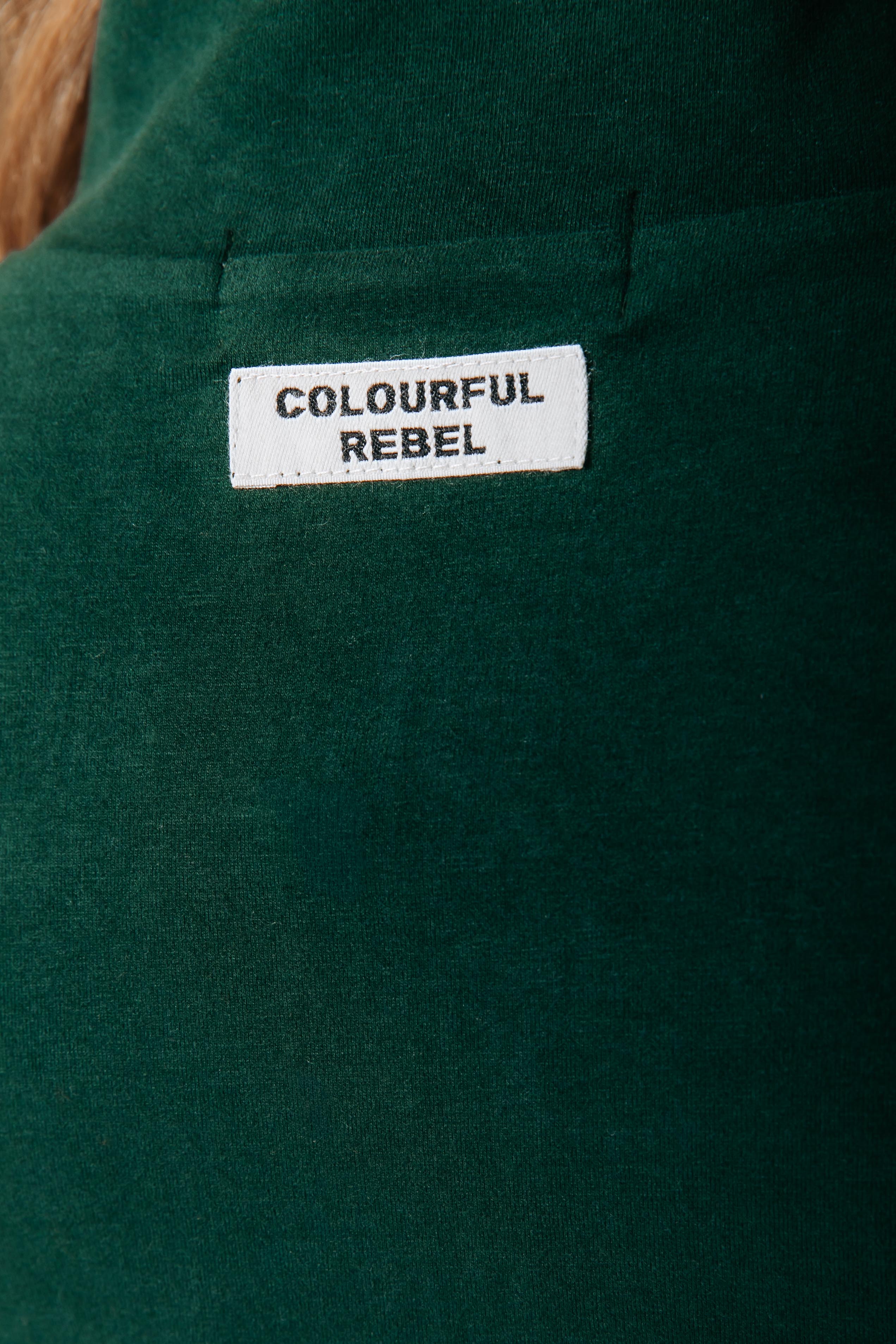 Fitted Zip Top | Forest Green