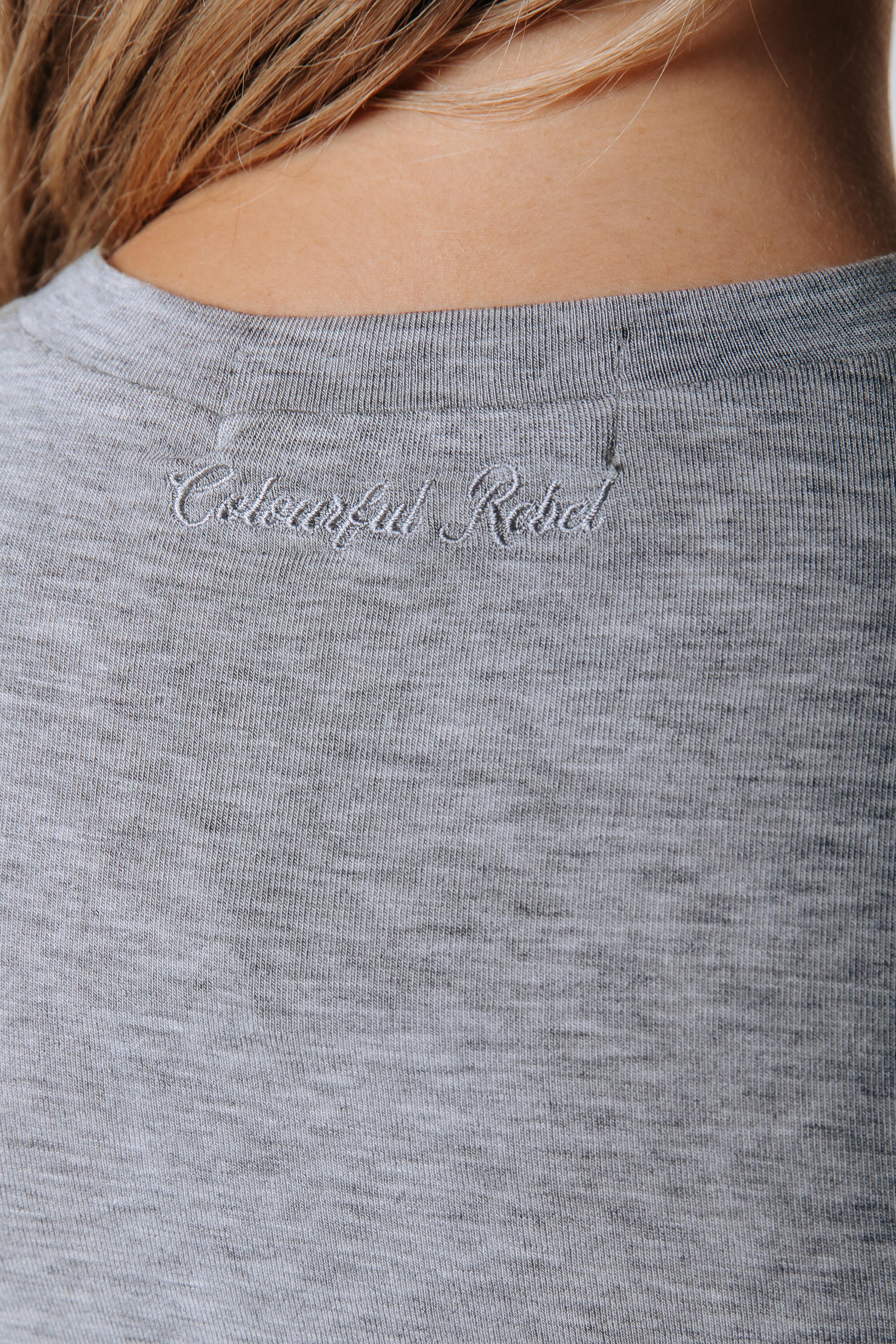 Fitted Lightweight Longsleeve | Medium grey melange