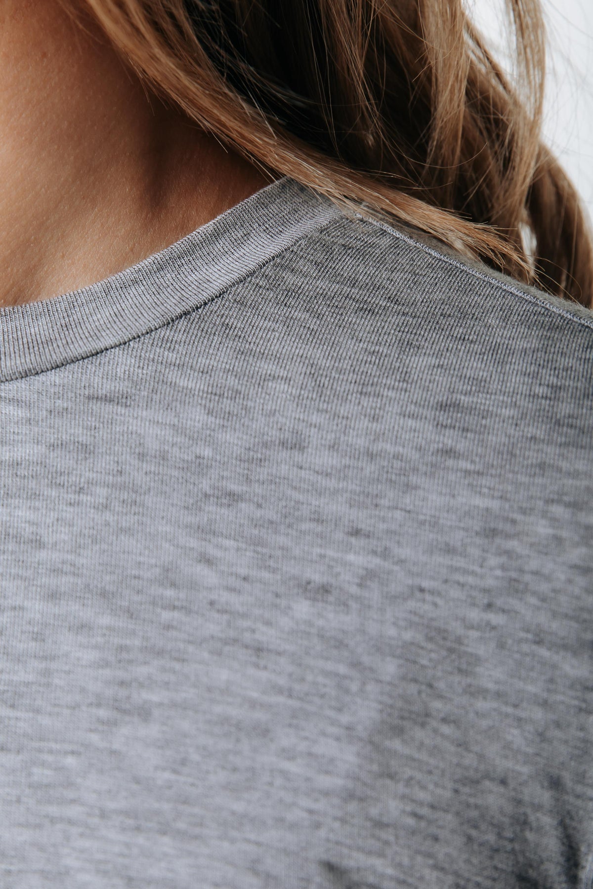 Fitted Lightweight Longsleeve | Medium grey melange