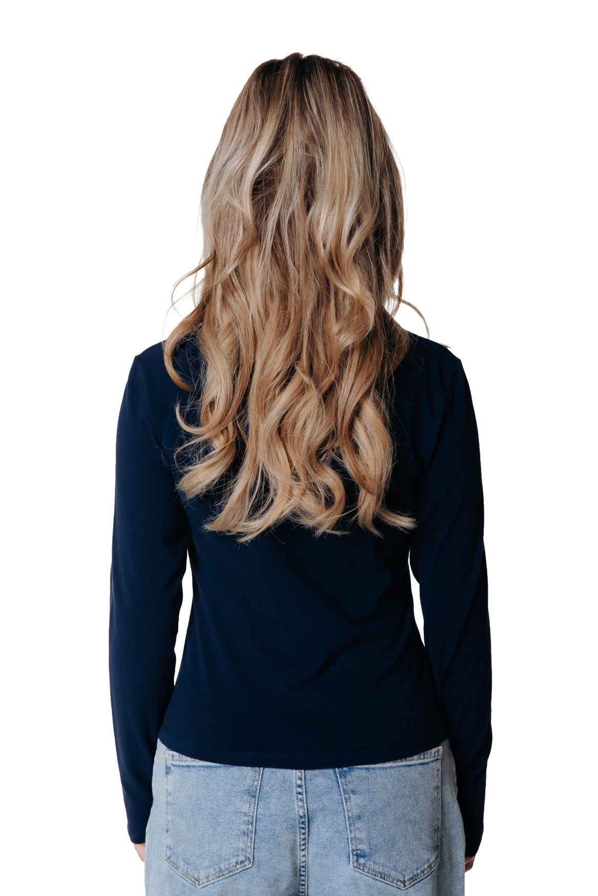 Fitted Full Zip Top | Dark Navy