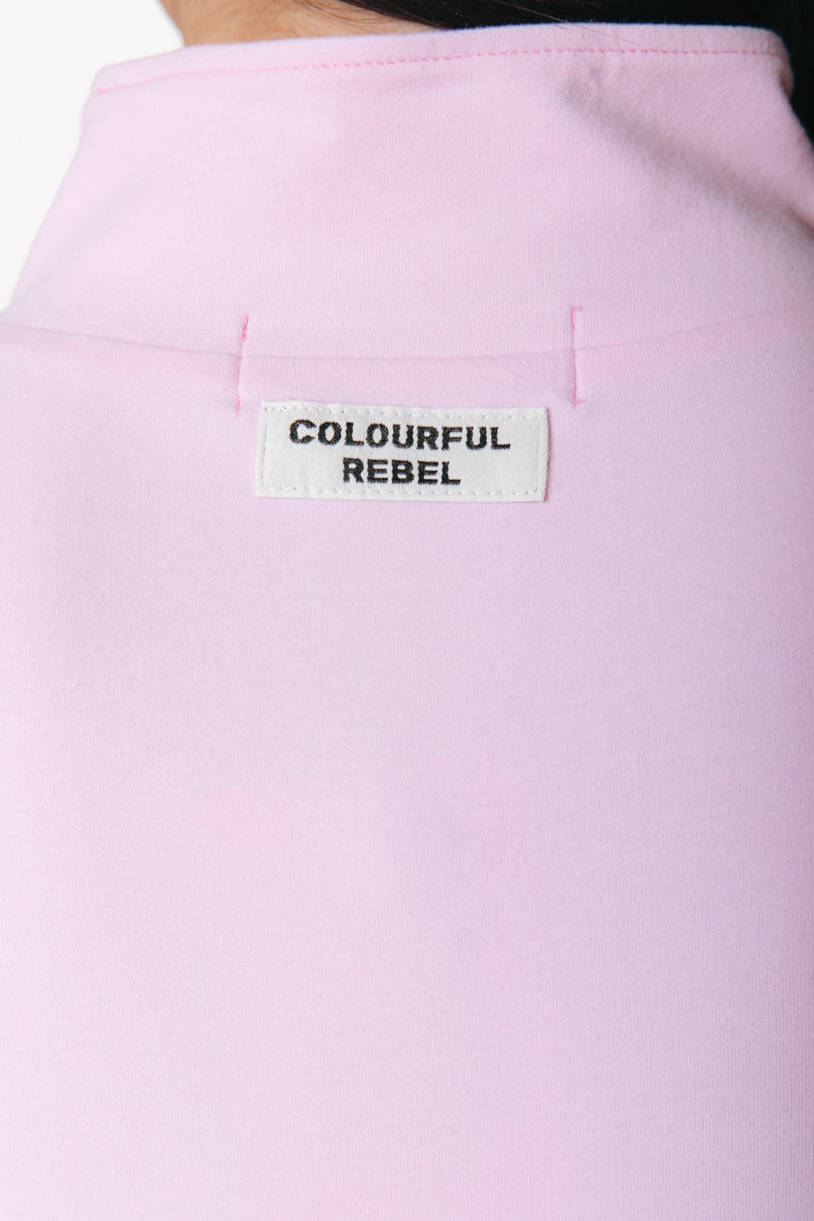 Fitted Full Zip Top | Soft pink