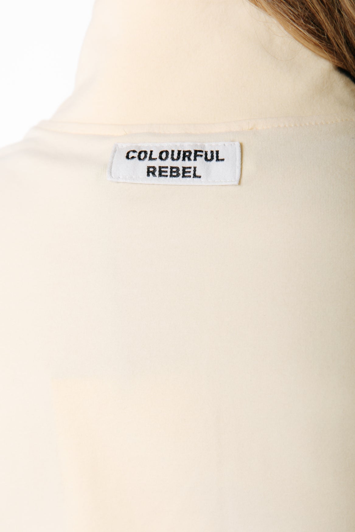 Fitted Full Zip Top | Soft yellow