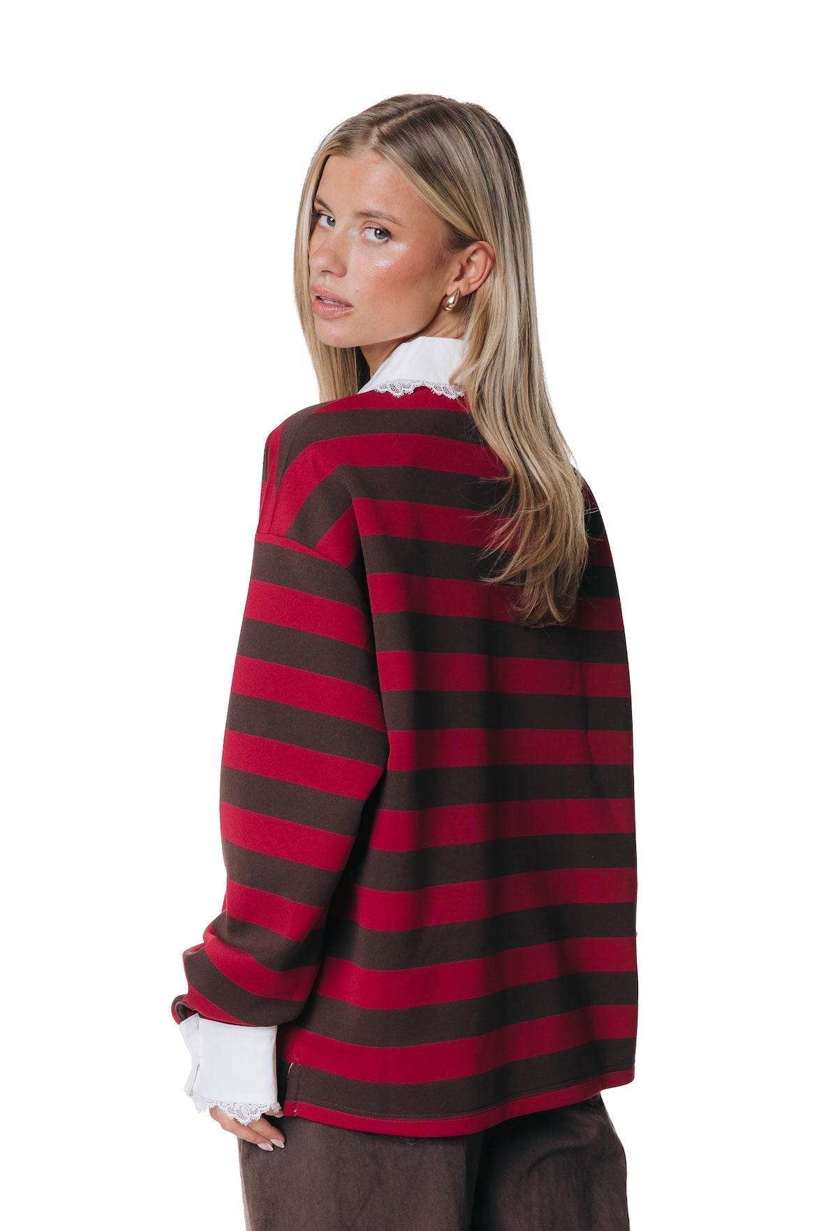 Skyler Lace Polo Long-Sleeve | Multicolor