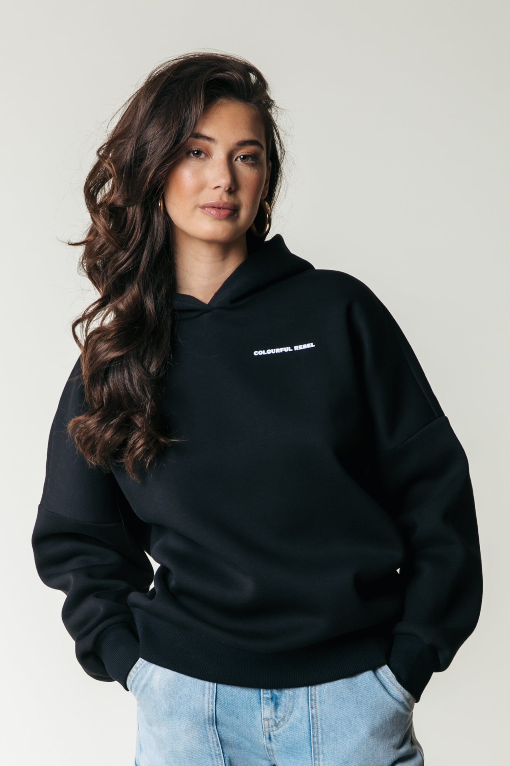 Colourful Rebel Colourful Rebel Logo Hoodie | Black