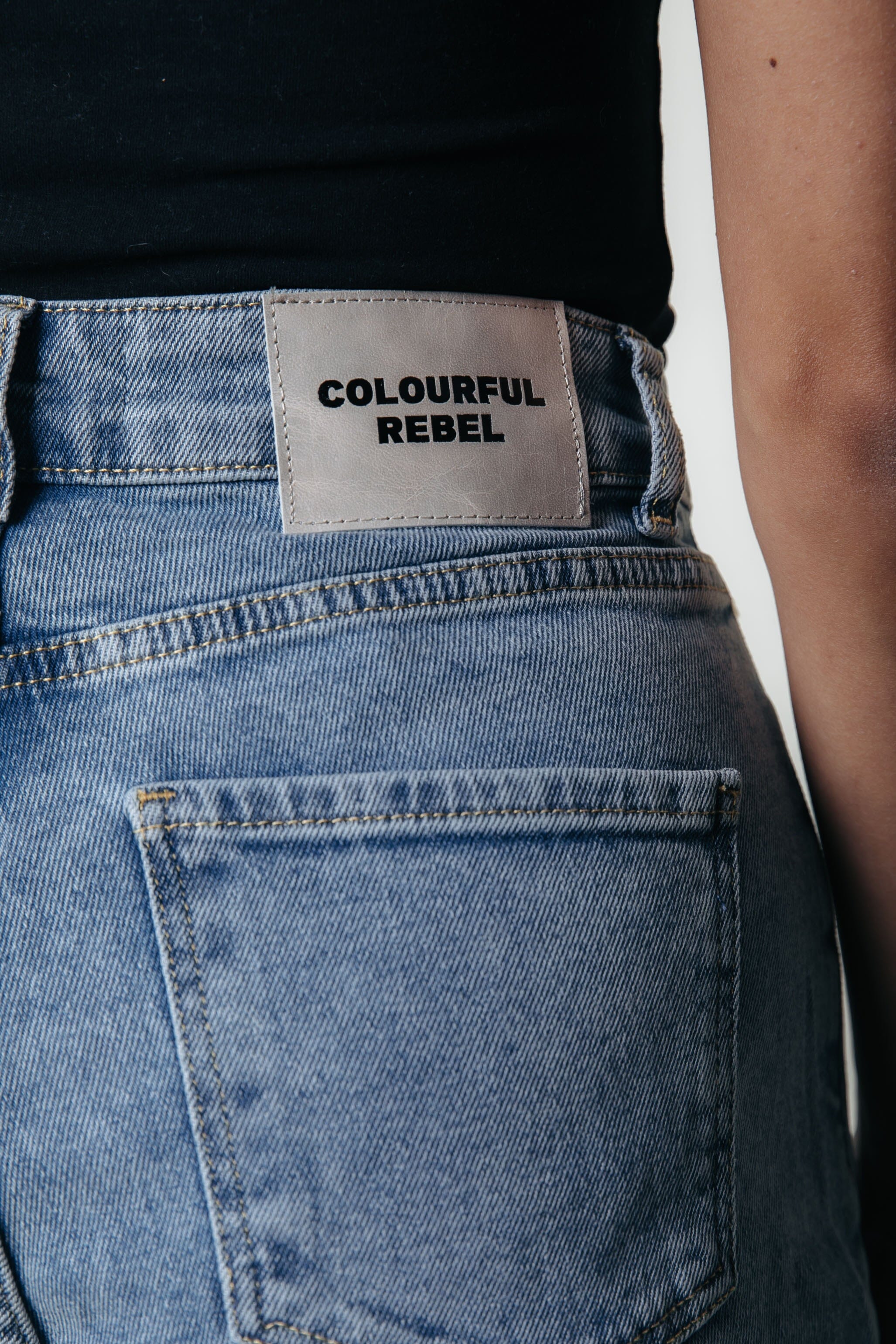Colourful Rebel Gaias High Rise Denim | Denim blue