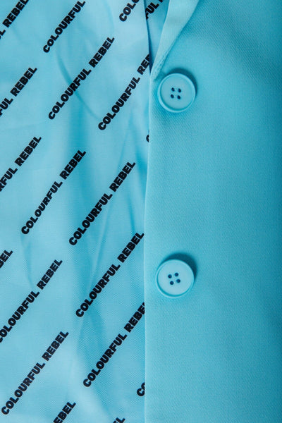 Colourful Rebel Gemma Single Breasted Blazer | Light Blue 