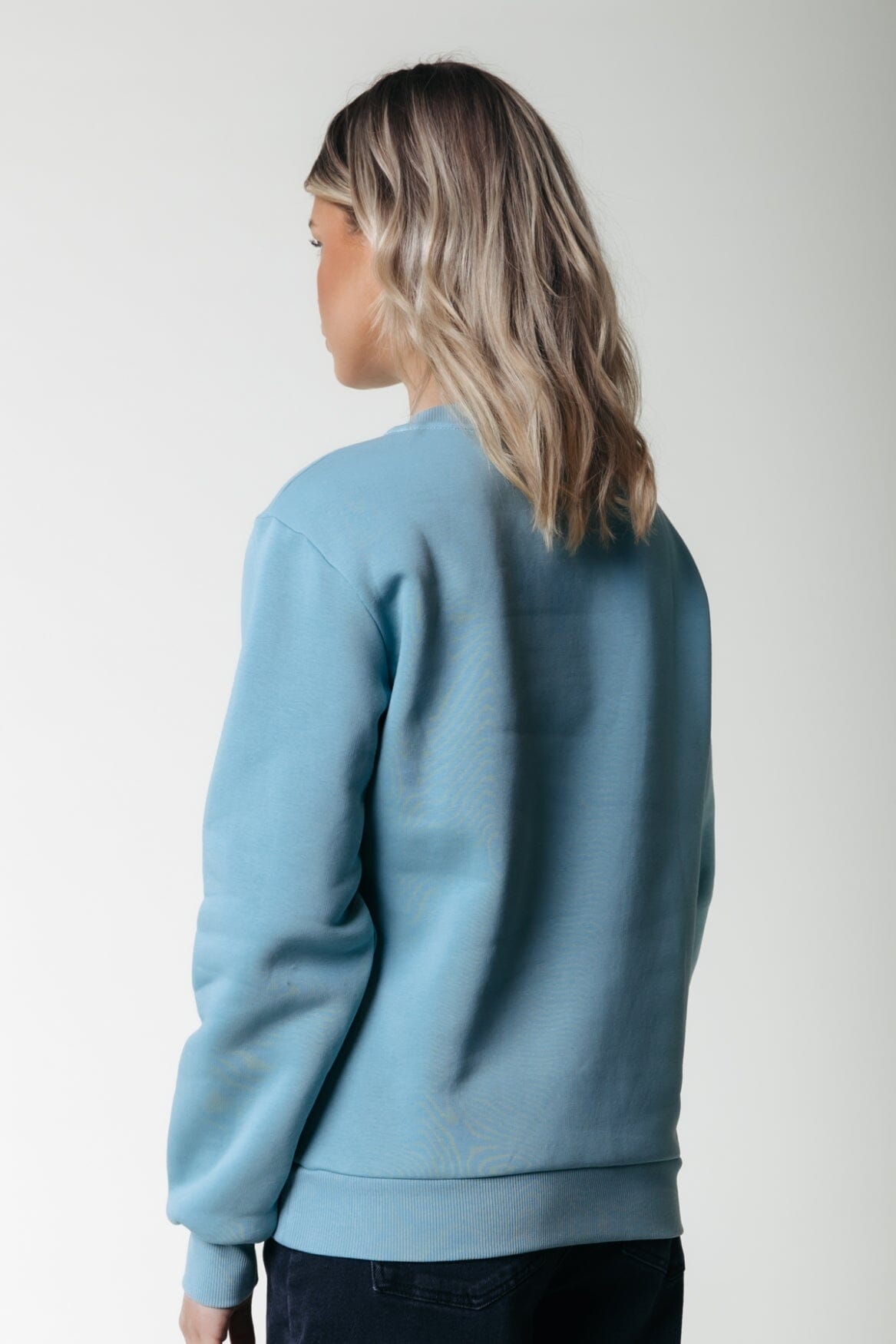 Colourful Rebel Puff Logo Sweat | Mineral blue