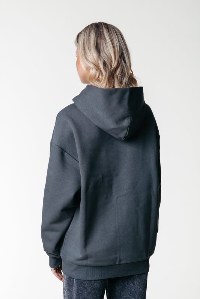 Colourful Rebel Rebel Patch Hoodie | Anthracite